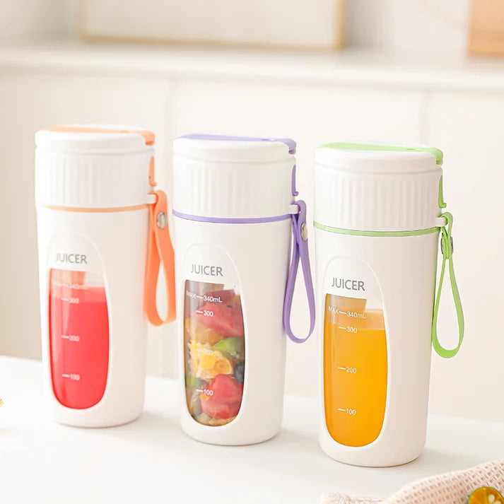 KUCHBHI YC-ZJB-02 Portable Juicer Blender – 340ml Rechargeable Mini Smoothie Maker
